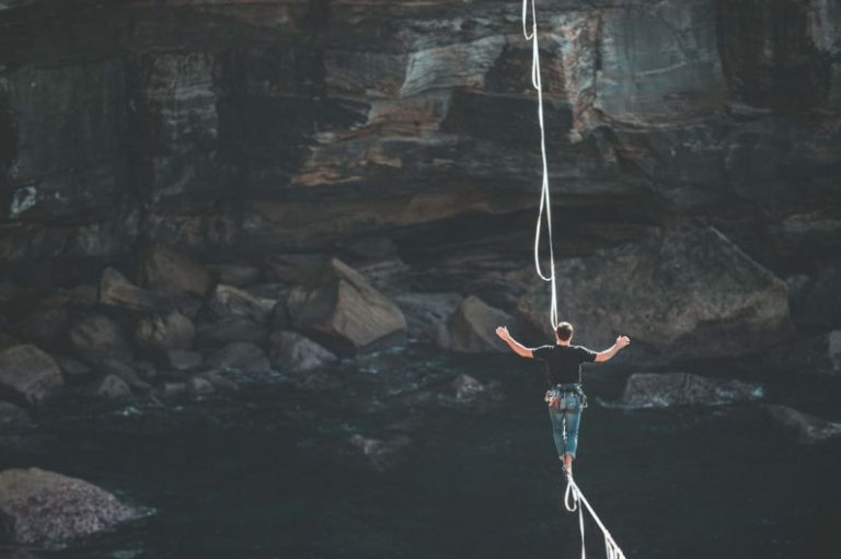Risk - man on rope
