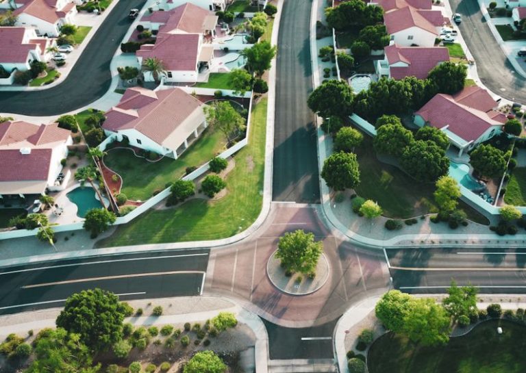 Real Estate - white-and-red houses