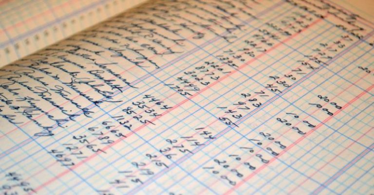 Bookkeeping - Close-up Photo of Ledger's List
