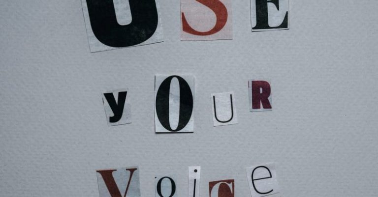 Government Incentives - Use Your Voice inscription on gray background